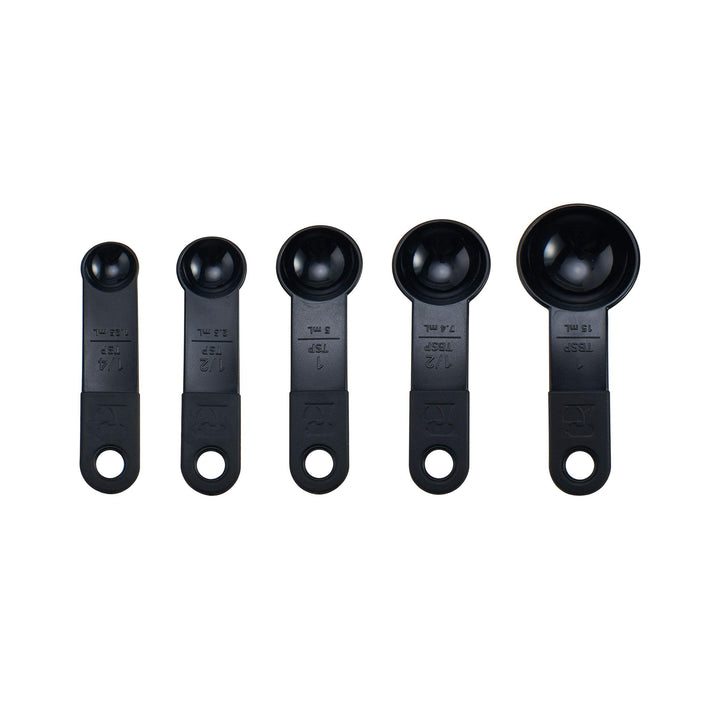 KitchenAid Classic Measuring Spoons, Set of 5, Black/Black