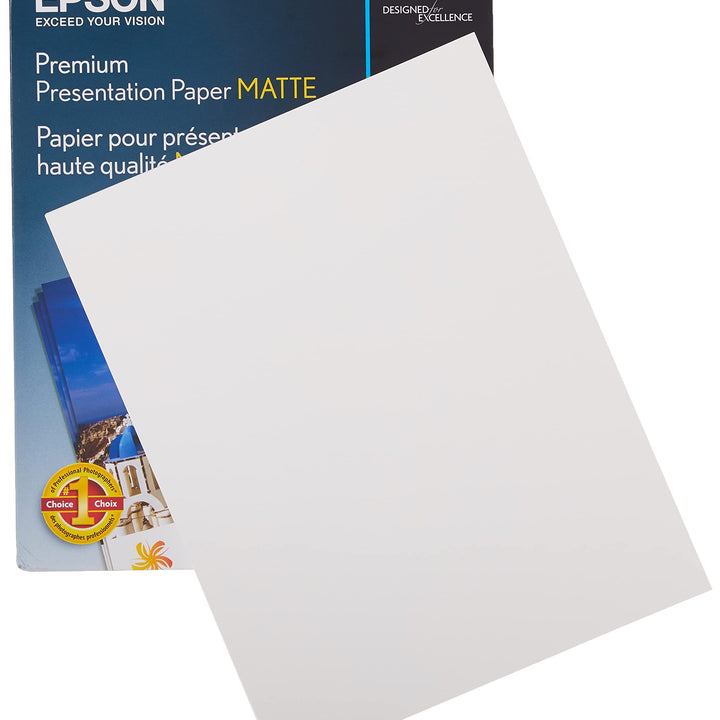 Epson Heavyweight 8.5x11 Matte Paper, 50 Sheets (S041257), 50 Count (Pack of 1)