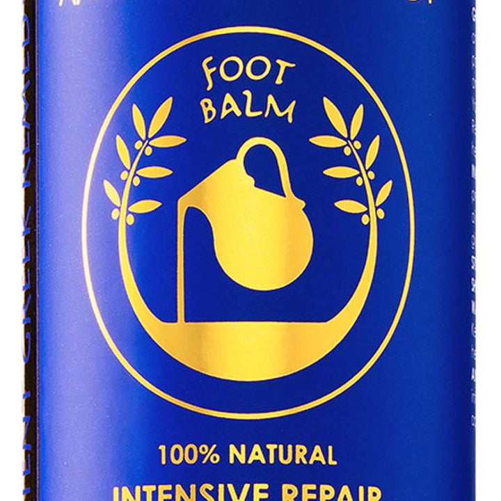 Ancient Greek Remedy Organic Foot Balm for Dry Cracked Feet and Heels, Made of Olive, Almond, Sunflower, Lavender and Vitamin E Oil. Natural Cream Moisturizer for Dry Skin Care for Women, Men