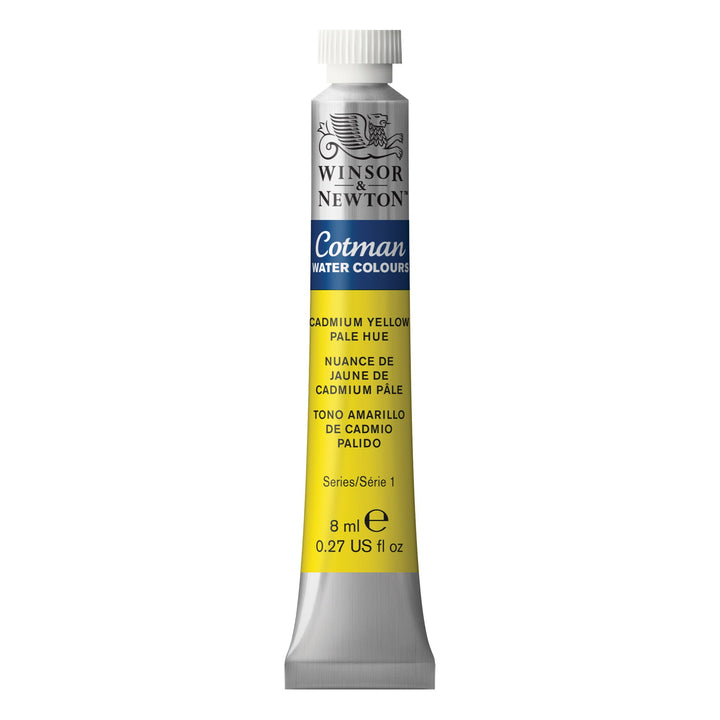 Winsor & Newton Cotman Watercolor Paint, 8ml (0.27-oz) Tube, Cadmium Yellow Pale Hue 0.27-oz Tube