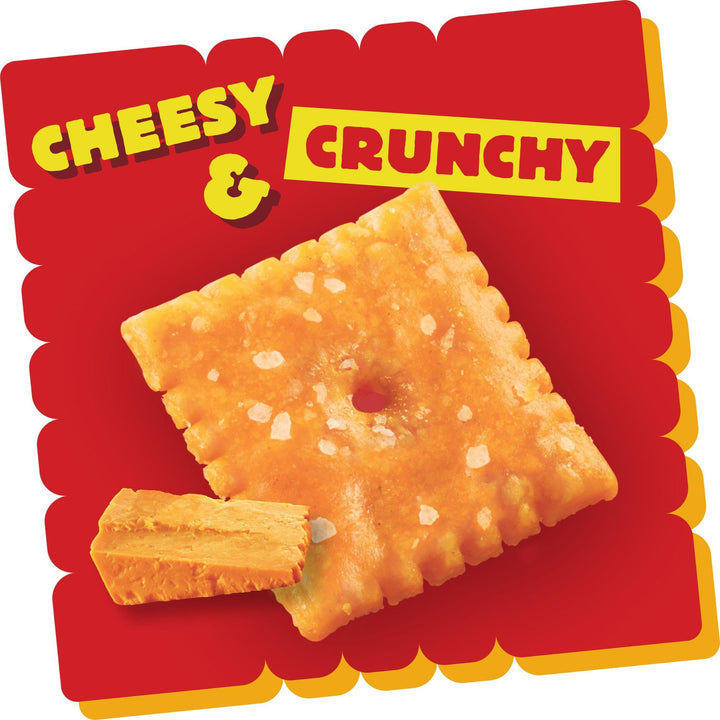 Cheez-It Cheese Crackers, Baked Snack Crackers, Lunch Snacks, Family Size, Extra Toasty, 21oz Box (1 Box) 1.31 Pound (Pack of 1)