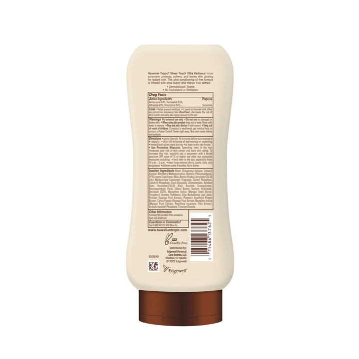 Hawaiian Tropic Sheer Touch Ultra Radiance Lotion Sunscreen SPF 70, 8oz | Hawaiian Tropic Sunscreen SPF 70, Sunblock, Broad Spectrum Sunscreen, Oxybenzone Free Sunscreen, Body Sunscreen, 8oz