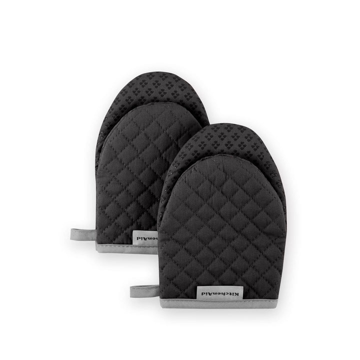 KitchenAid Asteroid Mini Oven Mitt, 5.5"x8", Black