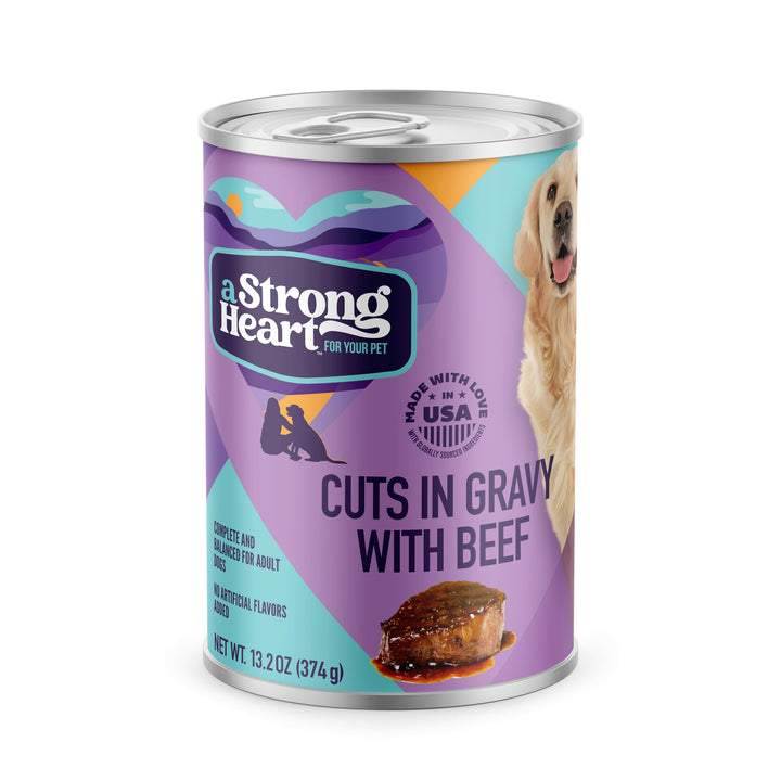 A Strong Heart Wet Dog Food, Chicken & Rice Dinner - 13.2 oz Cans (Pack of 12), Made in The USA with Real Chicken 13.2 Ounce (Pack of 12)