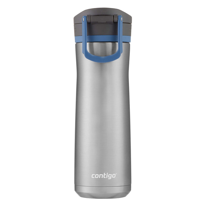 Jackson Chill 2.0 Vacuum-Insulated Stainless Steel Water Bottle, Secure Lid Technology for Leak-Proof Travel, Keeps Drinks Cold for 12 Hours, 20oz Steel/Blue Corn