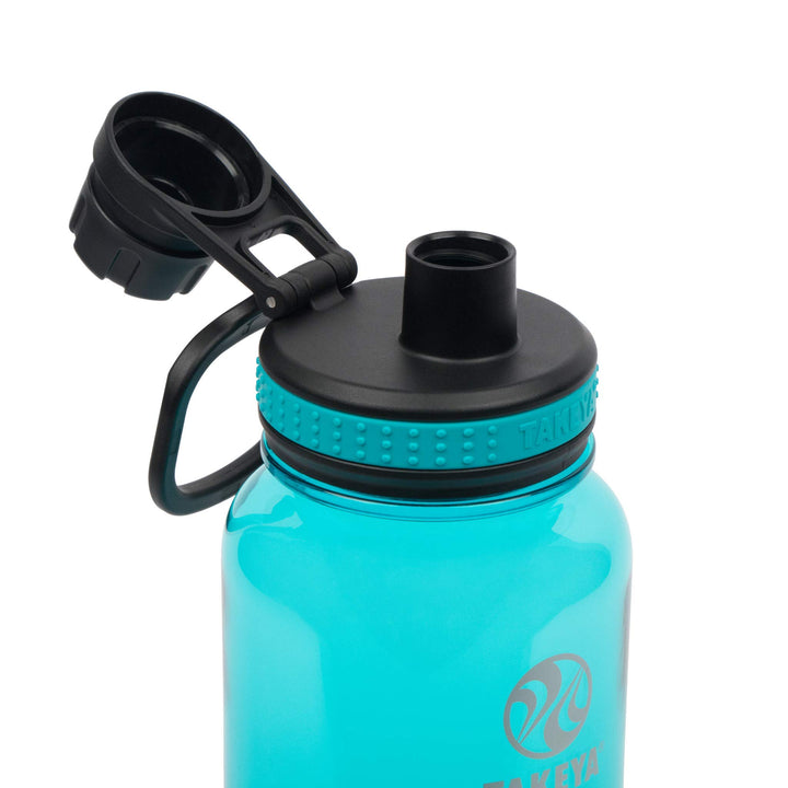 Takeya Tritan Sports Water Bottle with Spout Lid, 40 oz, Ocean