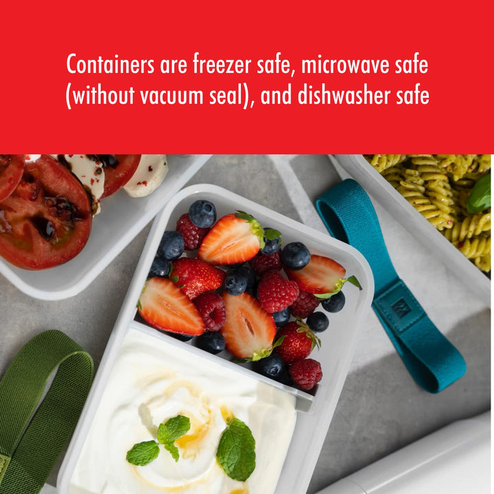 ZWILLING Fresh & Save Small Lunch Box, Airtight Food Storage Container, Meal Prep Container, BPA-Free, Semi-transparent