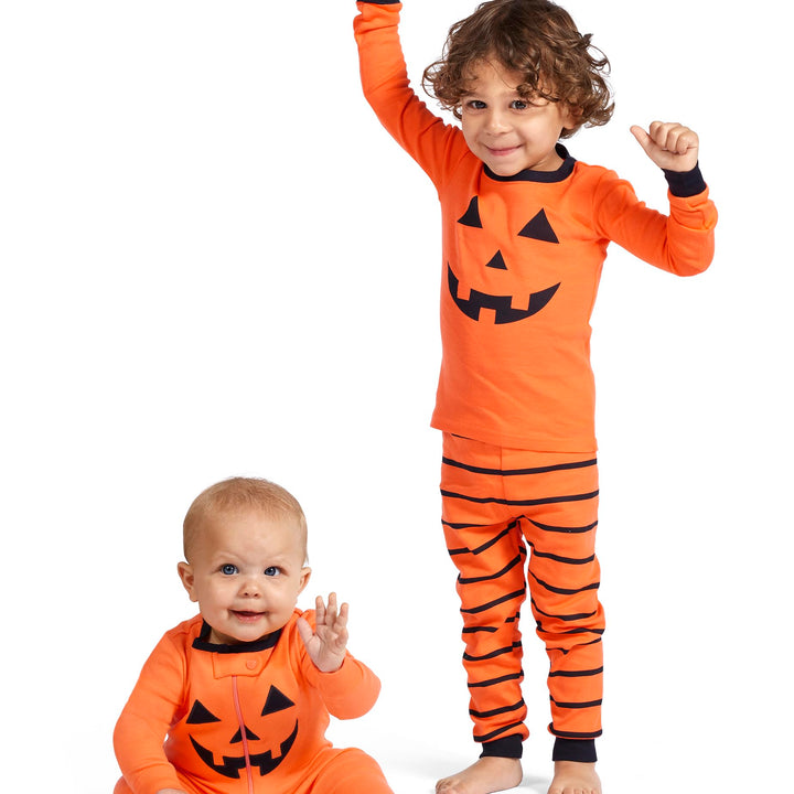 The Children's Place Baby and Toddler, Halloween Pumpkin Pajamas, Cotton Baby/Toddler One Piece 6-9 Months Pumpkin One Piece