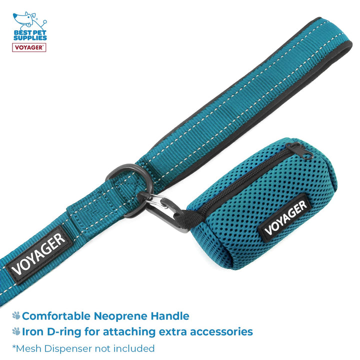 Best Pet Supplies Voyager Adjustable Dog Harness Leash Set with Reflective Stripes for Walking Heavy-Duty Full Body No Pull Vest with Leash D-Ring, Breathable All-Weather - Harness (Turquoise), L Harness Leash Set (Turquoise) L (Chest: 20 - 25")