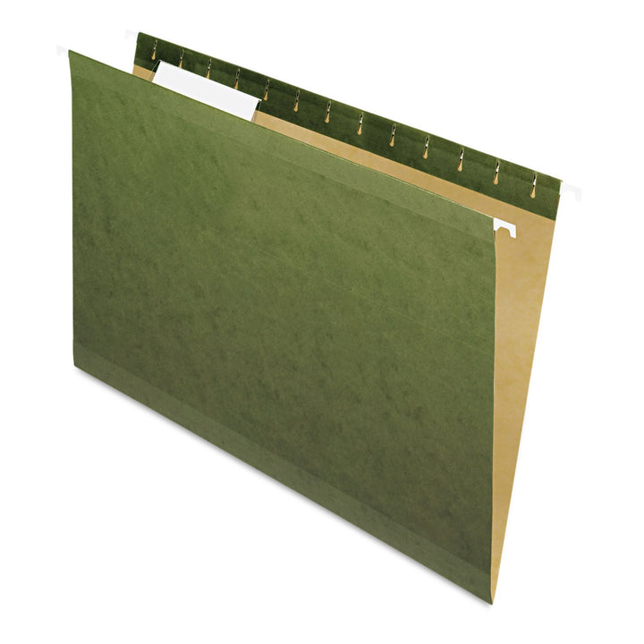 Pendaflex 415313 Hanging File Folders, 1/3 Tab, Legal, Standard Green (Box of 25) 1/3 Cut