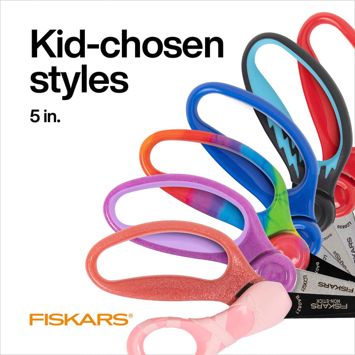 FISKARS® Magic Morph Kids Scissors - Image Moves when Tilted - Pointed-tip for Ages 4+ - Fun Mermaid Design - Back to School Supplies