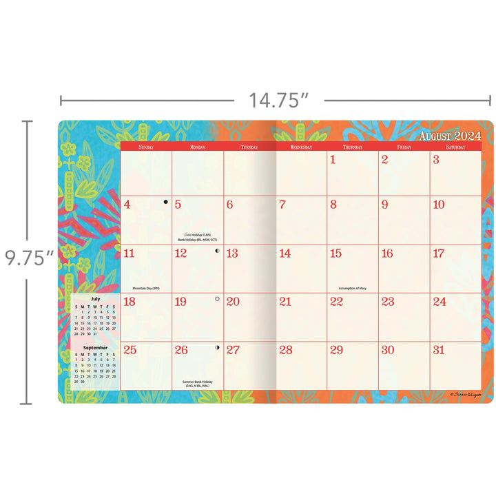 WSBL Bohemian 2025 Monthly Planner (25997050010)