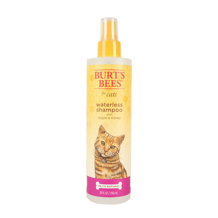 Burt's Bees for Pets Cat Waterless Shampoo with Apple & Honey | Dry Cat Shampoo Cat Waterless Shampoo Spray | Cruelty Free, Sulfate & Paraben Free, pH Balanced for Cats - Made in USA, 10 Oz- 2 Pack 10 Fl Oz (Pack of 2)