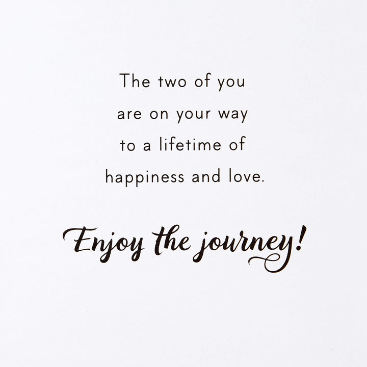 Hallmark Wedding Card, Bridal Shower Card, or Engagement Card (Enjoy the Journey) Enjoy the Journey