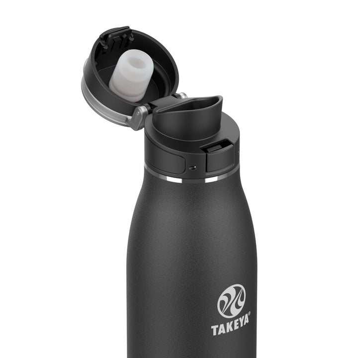 Takeya 25 oz Traveler Stainless Steel Insulated Travel Coffee Mug with Locking Leak Proof Lid, Premium Quality, BPA Free, Onyx