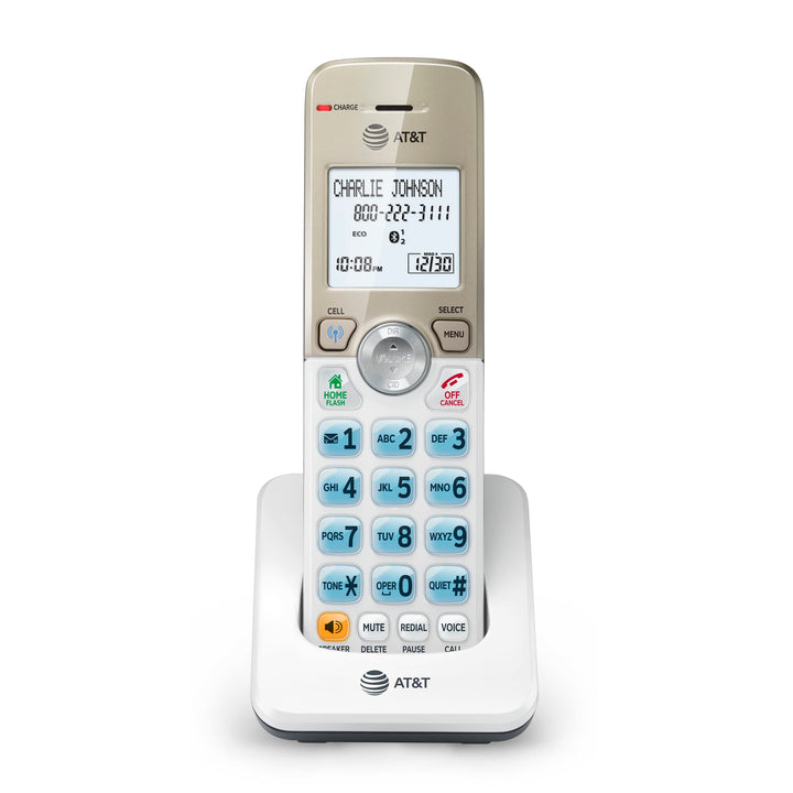 AT&T DL70019 Accessory Handset for DL72x19 Phone with Bluetooth Connect to Cell, Call Blocking, 1.8" Backlit Screen, Big Buttons, intercom, and Unsurpassed Range