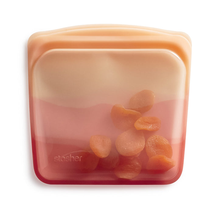 Stasher Reusable Silicone Storage Bag, Food Storage Container, Microwave and Dishwasher Safe, Leak-free, Sandwich, Galapagos
