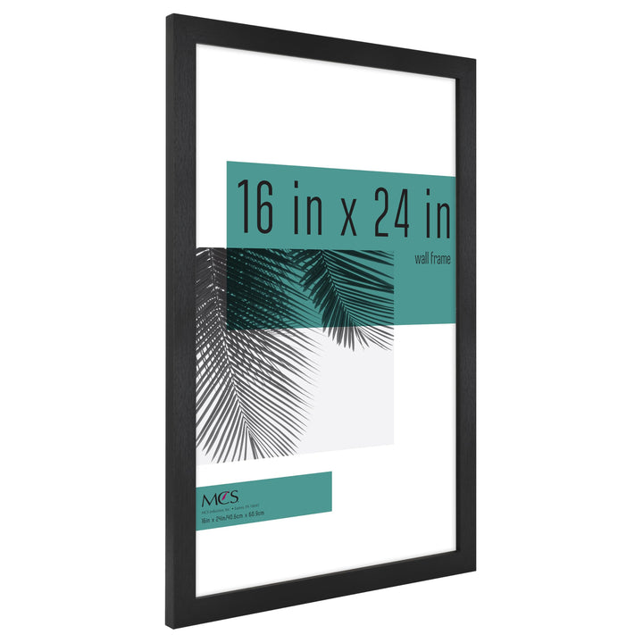 MCS Studio Gallery 20x27 Poster Frame Black Woodgrain, Vertical & Horizontal Wall Hanging Large Picture Frame for Photos, Posters & Art Prints (1-Pack) 1-Pack 20x27 - Select