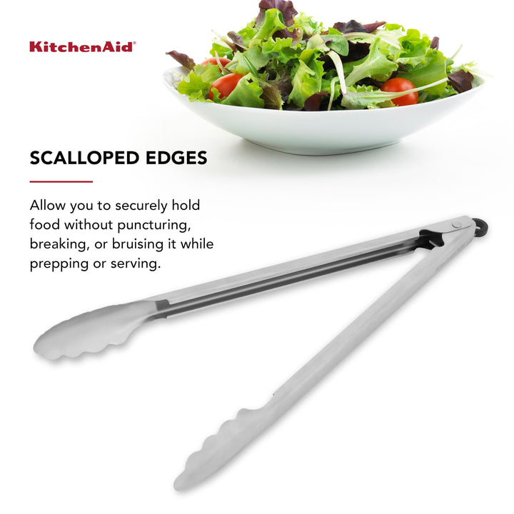 KitchenAid Stainless Steel Long Tongs, 14 Inch