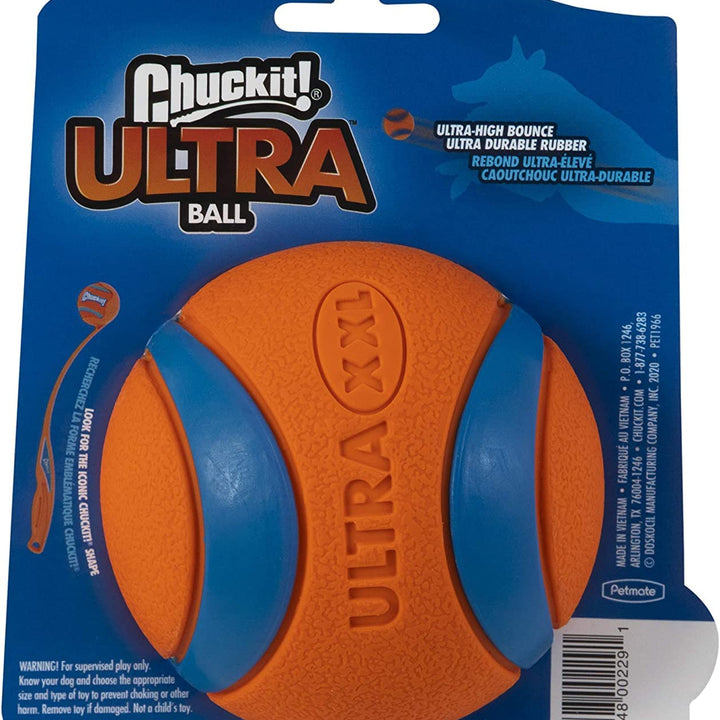 Chuckit Ultra Ball Dog Toy, XXL (4 Inch Diameter), Pack of 1, for breeds 100+ lbs XXL (4" Ball) Ball(s) Only