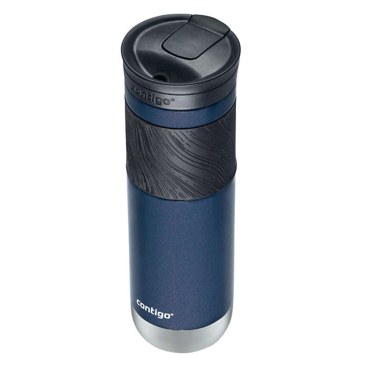 Contigo Byron Vacuum-Insulated Stainless Steel Travel Mug with Leak-Proof Lid, Reusable Coffee Cup or Water Bottle, BPA-Free, Keeps Drinks Hot or Cold for Hours, 24oz, Midnight Berry