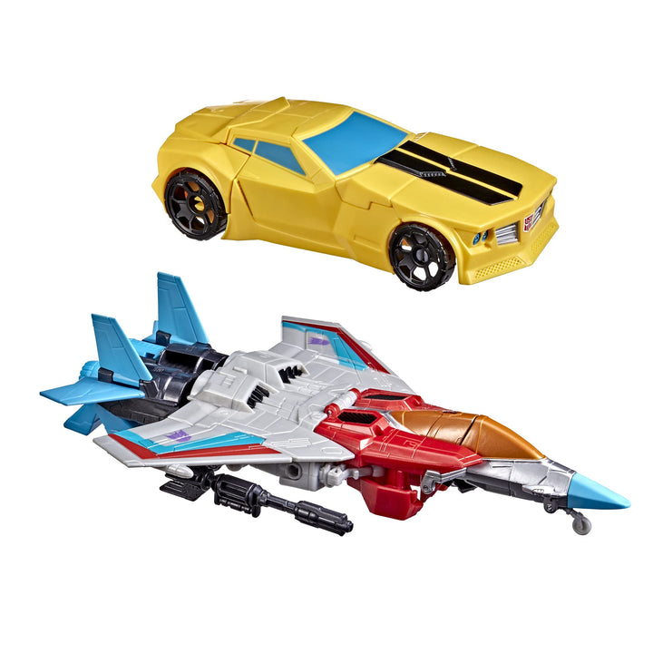 Transformers Toys Heroes and Villains Bumblebee and Starscream 2-Pack Action Figures - for Kids Ages 6 and Up, 7-inch (Exclusive)