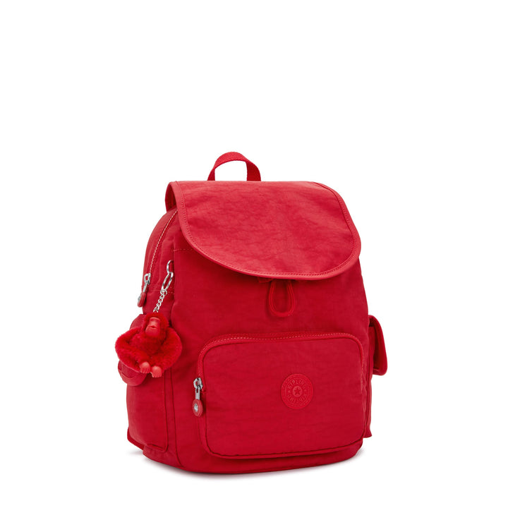 Kipling Women's City Pack Backpack, All-Day Versatile Daypack Red Rouge