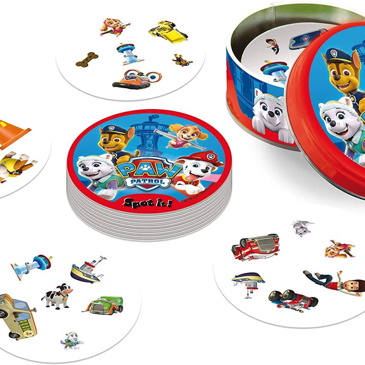 Zygomatic Spot It! Paw Patrol - Beloved Family Card Game with Paw Patrol Characters! Fun Matching Game for Kids, Ages 4+, 2-5 Players, 10 Minute Playtime, Made