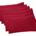 Elegant Comfort 6-PACK Solid Pillowcases 1500 Thread Count Egyptian Quality - Easy Care, Smooth Weave, Wrinkle and Stain Resistant, Easy Slip-On, 6-Piece Set, King Pillowcase, Burgundy