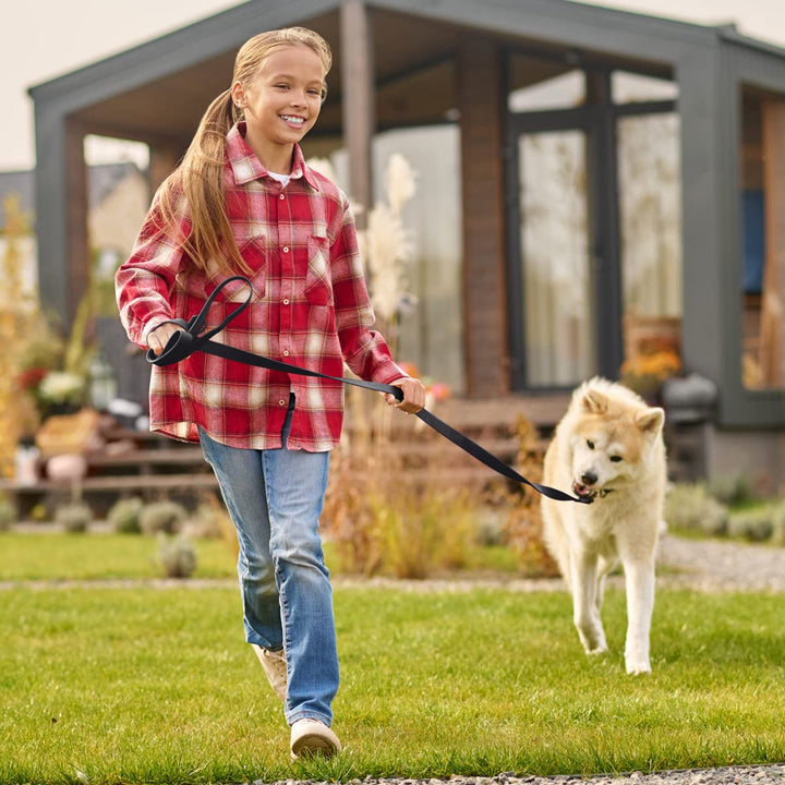 Viper Biothane Working Tracking Lead Leash Long Line for Dogs 2 Colors and 6 Sizes, Black, 5/8" x 33ft