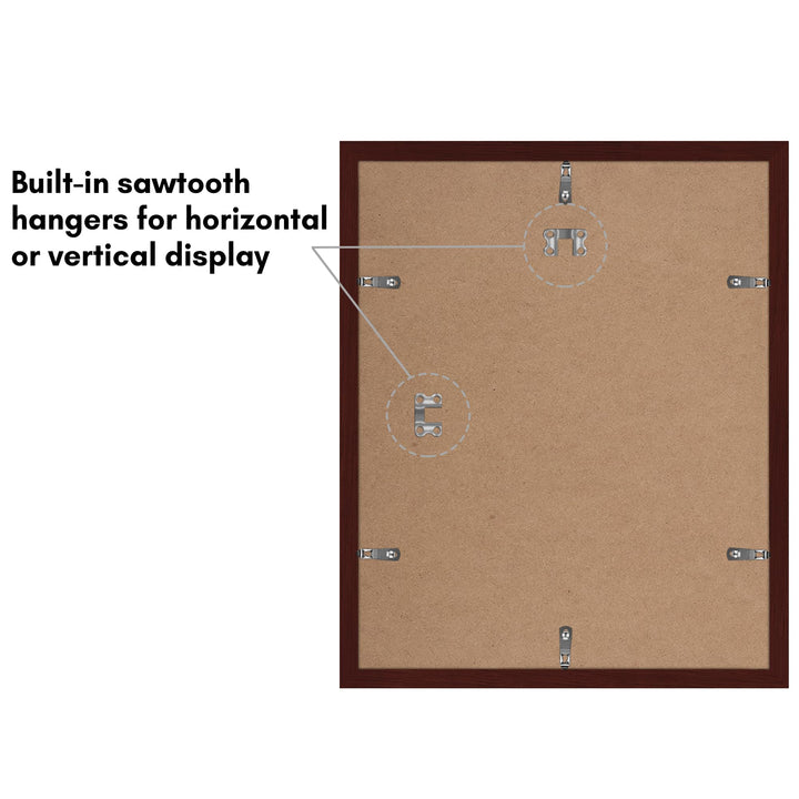 Americanflat 12x16 Picture Frame with Polished Plexiglass - Set of 5 - Use as 8.5x11 Frame with Mat or 12x16 Frame Without Mat - Galleria Collection - Gallery Wall Frame Set for Wall Display - White