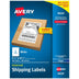 Avery Printable Blank Shipping Labels, 5.5" x 8.5", White, 200 Labels, Inkjet Printer, Permanent Adhesive (8426)