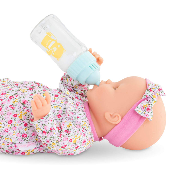 Corolle Magic Milk Bottle Baby Doll Accessory - Makes 3 Sounds, for use with 14" and 17" Baby Dolls (Batteries Included)