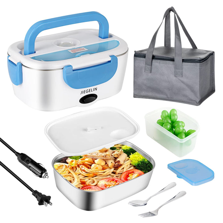 electric lunch box for adults food heater,loncheras electricas para calentar almuerzo,bento box adult hot lunch box self heating portable food warmer for working men for car 9.05*6.68*3.95 inches Blue