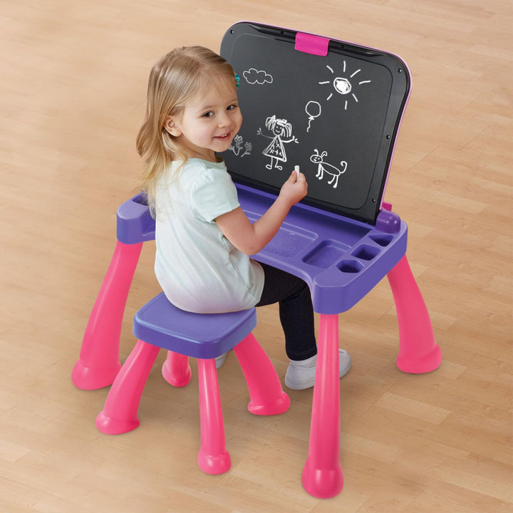 VTech Touch and Learn Activity Desk Deluxe, Pink Standard Packaging