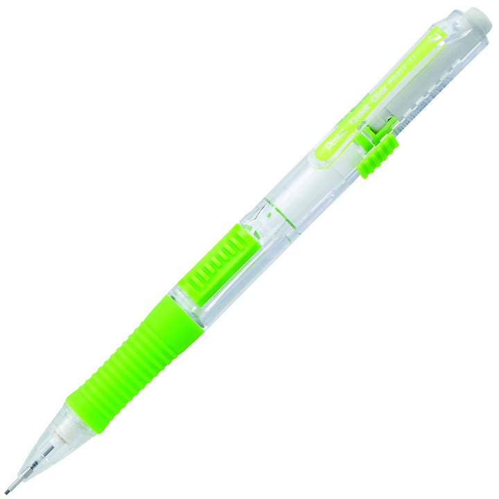 Pentel QUICK CLICK Mechanical Pencil (0.7mm), Green Barrel, Box of 12 Pencils (PD217D) 0.7mm 12 Count (Pack of 1)