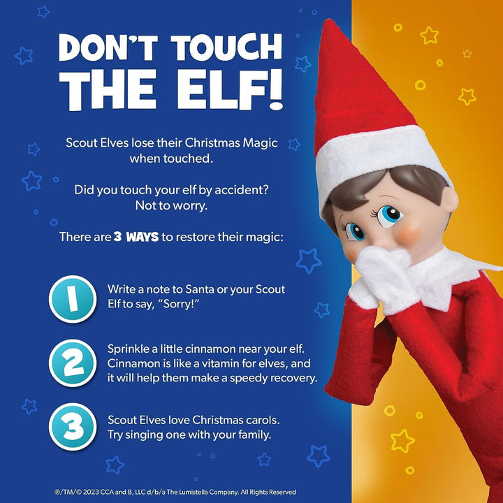 The Elf on the Shelf: A Christmas Tradition - Girl Scout Elf with Brown Eyes - Includes Artfully Illustrated Storybook, Keepsake Box and Official Adoption Certificate Girl Dark