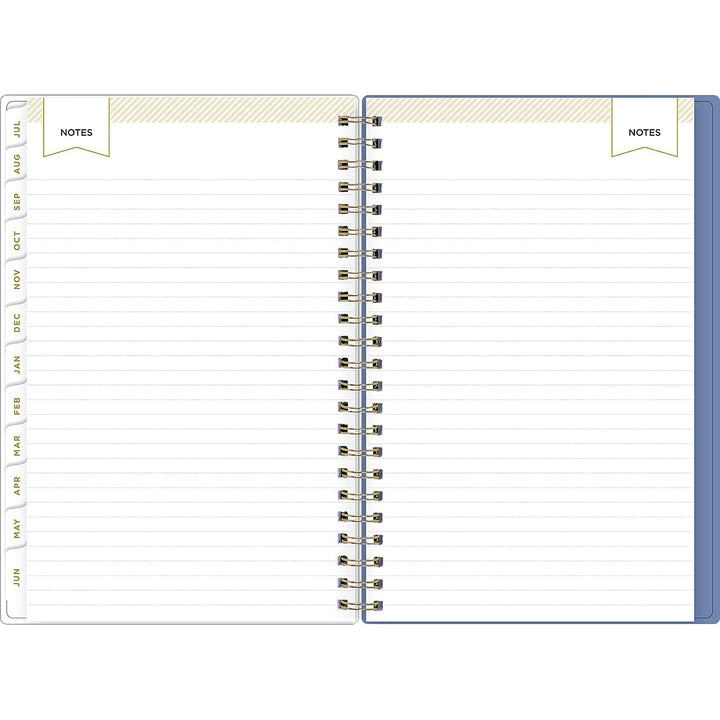 Blue Sky Day Designer for 2023-2024 Academic Year Weekly and Monthly Planner, 5' x 8', Flexible Cover, Wirebound, Climbing Floral Blush (137881-A24) Old Version