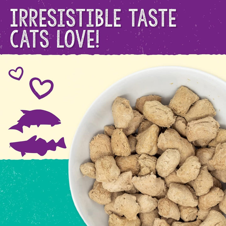 Stella & Chewy's Freeze-Dried Raw Cat Dinner Morsels – Grain Free, Protein Rich Cat & Kitten Food – Sealicious Salmon & Cod Recipe – 18 oz Bag 18 Ounce (Pack of 1)