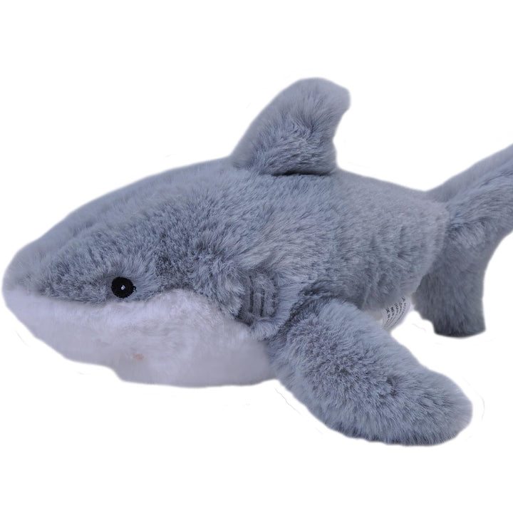 Wild Republic EcoKins Mini Great White Shark Stuffed Animal 8 inch, Eco Friendly Gifts for Kids, Plush Toy, Handcrafted Using 7 Recycled Plastic Water Bottles