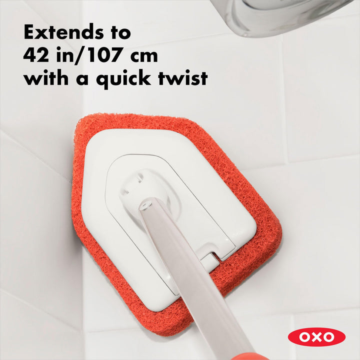 OXO Good Grips Extendable Shower, Tub and Tile Scrubber - 42 inches