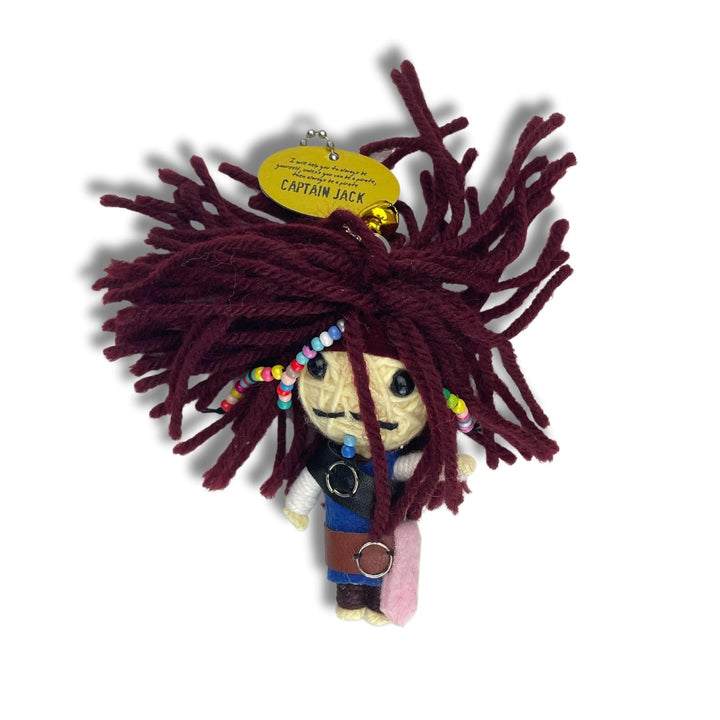 Watchover Voodoo 3-Inch Captain Jack Keychain - Handcrafted Gift to Bring Good Luck and Positivity Everywhere You Go