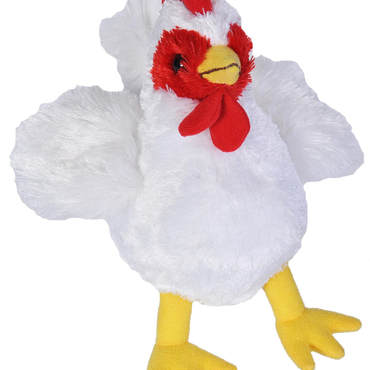 Wild Republic Chicken Plush, Stuffed Animal, Plush Toy, Gifts for Kids, HugEms 7"