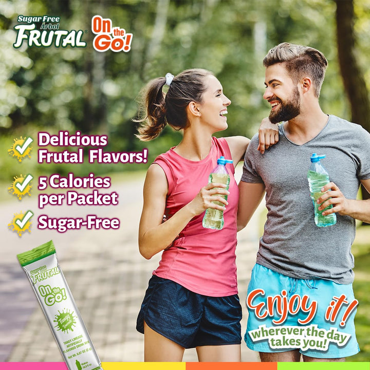 Powdered Drink Mix Tangy Limeade - Flavored Sugar Free! – Tangy Limeade On The Go! - Powder Sticks Packets (30 Count of Stick Packs) Frutal On-The-Go! 6 Ounce (Pack of 5)