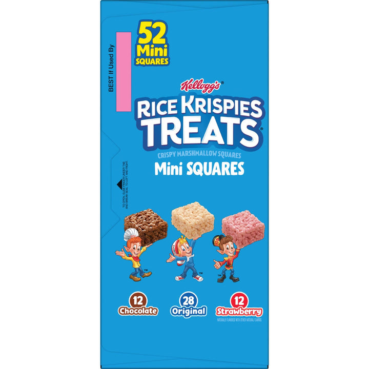 Rice Krispies Treats Mini Squares, Kids Snacks, Lunch Snacks, Grab n' Go, Original, 15.5oz Box (40 Bars) 40 Count