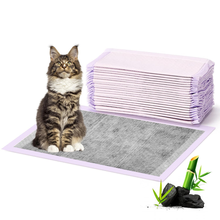 Cat Pads Refills for Litter Box: Cat Litter Mat for Tidy Cats Breeze Litter System - Thickened 6-Layer Super Absorbent Breeze Pads - 16.9" X 11.4" Odor Control - Lemon Scent - Pack of 20 20 Count Scented