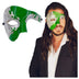 Masquerade Mask For Men Phantom Of The Opera Mask Prom Mardi Gras Haloween Venetian Half Face Mask Green/Silver One Size