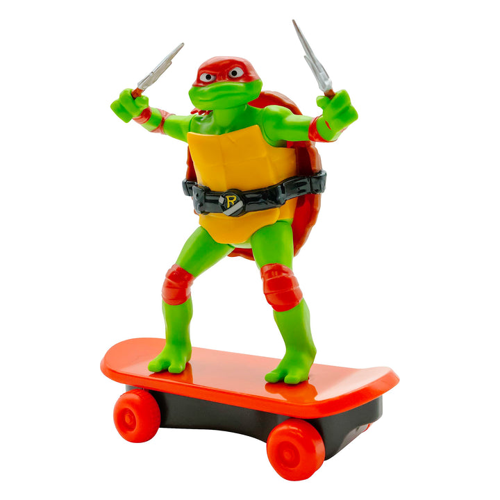 Teenage Mutant Ninja Turtles 5" Sewer Shredders - Raphael Movie Edition - Skate and Battle with Ninja Action - Ages 3+