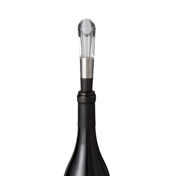 Rabbit W6127 Wine Aerator and Pourer, 1.1 x 1.1 x 5.2 inches, Clear/Stainless Steel 5.2 Inch Stainless