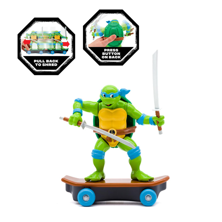 Teenage Mutant Ninja Turtles 5" Sewer Shredders Leonardo Classic Edition Ages 3+ - Battle & Shred with Signature Katanas! Classic Leonardo